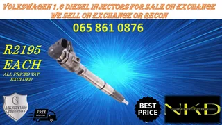 Volkswagen 1.6 Diesel Injectors For Sale On Exchange Or To Recon With Warranty