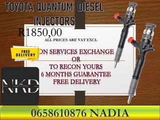Toyota Quantum Diesel Injectors For Sale On Exchange Or To Recon