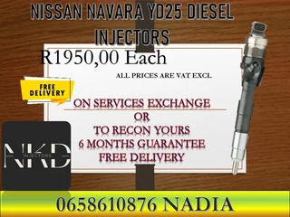 Nissan Navara Yd25 Diesel Injectors For Sale On Exchange With 6 Months Warranty