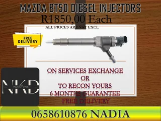 Mazda Bt50 Diesel Injectors For Sale On Exchange Or To Recon With Warranty