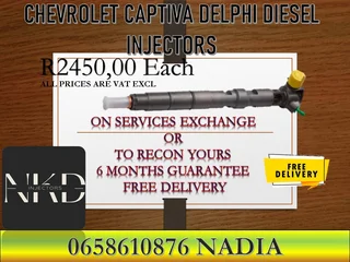 Chevrolet Captiva Diesel Injectors For Sale On Exchange With 6 Months Warranty