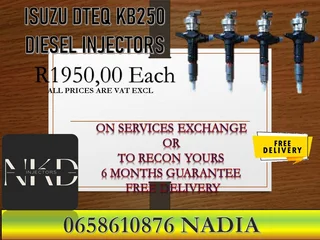 Isuzu Dteq Kb250 Diesel Injectors For Sale On Exchange With 6  Months Warranty