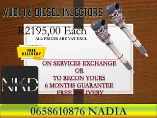 Audi 1.6 Diesel Injectors For Sale Or To Recon