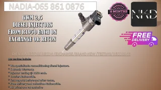 Gwm 2.5 Diesel Injectors For Sale Or To Recon