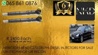 MERCEDES C270 DIESEL INJECTORS FOR SALE OR TO RECON