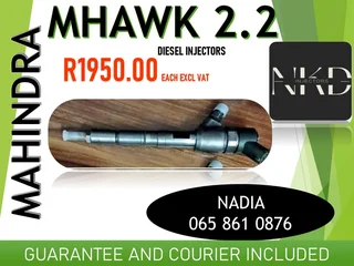 Mahindra Mhawk 2,2 Diesel Injectors For Sale On Exchange Or To Tecon With Warranty