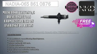 Mitsubishi Triton 2.5 Diesel Injectors For Sale On Exchnage Or To Recon With Warranty