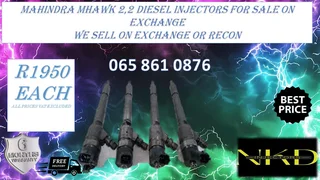 Mahindra Mhawk 2.2 Diesel Injectors For Sale Or To Recon With Warranty