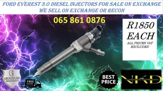 Ford Everest (3.0/bt50) Diesel Injectors For Sale On Exchange Or To Recon With Warranty