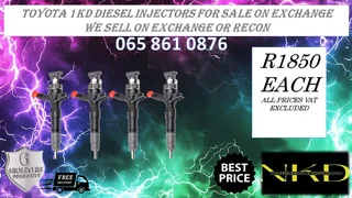 Toyota 1kd Diesel Injectors For Sale Or To Recon