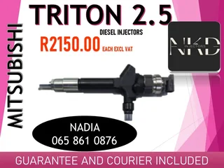 Mitsubishi Triton 2.5 Diesel Injectors For Sale On Exchange Or To Recon With Warranty