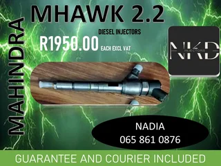 Mahindra Mhawk 2.2 Diesel Injectors For Sale On Exchange Or To Recon With Warranty