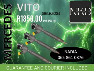 Mercedes Benz Vito Diesel Injectors For Sale Or To Recon