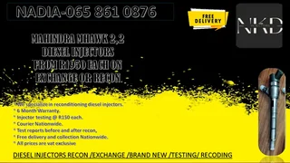 Mahindra Mhawk 2.2 Diesel Injectors For Sale On Exchange Or To Recon With Warranty