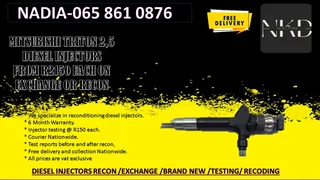 Mitsubishi Triton 2.5 Diesel Injectors For Sale On Exchange Or To Recon With Warranty