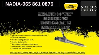 Mazda Bt50 Diesel Injectors For Sale On Exchange Or To Recon With Warranty
