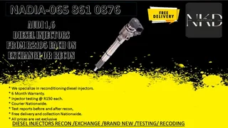 Audi 1.6 Diesel Injectors For Sale On Exchange Or To Recon With Warranty
