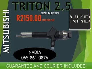 Mitsubishi Triton 2.5 Diesel Injectors For Sale On Exchange Or To Reco With Warranty
