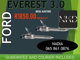 Ford Everest (3.0/bt50) Diesel Injectors For Sale On Exchange Pr To Recon With Warranty