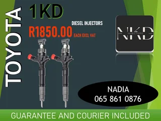 Toyota 1kd Diesel Injectors For Sale Or To Recon