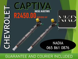 Chevrolet Captiva Diesel Injectors For Sale On Exchange With 6 Months Warranty