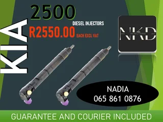 Kia 2500 Diesel Injectors For Sale Or To Recon