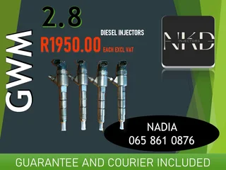 Gwm 2.8 Diesel Injectors For Sale On Exchnage Or To Recon
