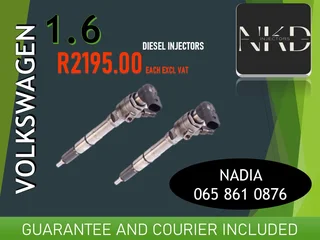 Volkswagen 1.6 Diesel Injectors For Sale On Exchange Or To Recon With Warranty