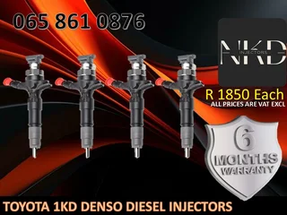 Toyota 1kd Diesel Injectors For Sale On Exchange Or To Recon