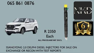 Ssangyong 2.0 Diesel Injectors For Sale Or Recon Same Day Recon