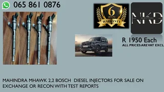 Mahindra Mhawk 2.2 Diesel Injectors For Sale Or The Same Day Recon