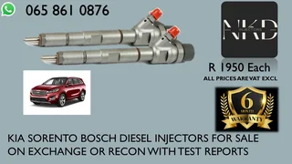 Kia Sorento Diesel Injectors For Sale Or The Same Day Recon