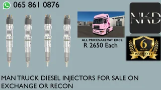 Man Truck Diesel Injectors For Sale Or The Same Day Recon
