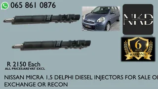 Nissan Micra 1.5 Diesel Injectors For Sale Or The Same Day Recon