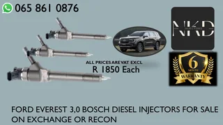 Ford Everest(3,0/bt50) Diesel Injectors For Sale Or The Same Day Recon