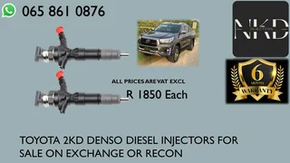 Toyota 2kd Diesel Injectors For Sale Or The Same Day Recon