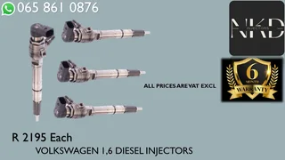 Volkswagen 1.6 Diesel Injectors For Sale Or The Same Day Recon
