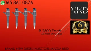 Mazda Bt50 New Diesel Injectors For Sale On Exchange Or To Recon With Warranty