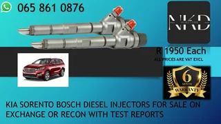 Kia Sorento Diesel Injectors For Sale Or To Recon
