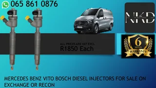 Mercedes Benz Vito Diesel Injectors For Sale Or To Recon