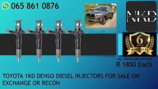 Toyota 1kd Diesel Injectors For Sale Or To Recon