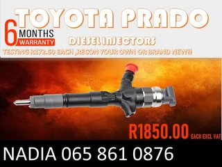 Toyota Prado Diesel Injectors For Sale Or The Same Day Recon