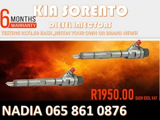 Kia Sorento Diesel Injectors For Sale Or The Same Day Recon