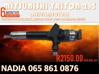 Mitsubishi Triton 2.5 Diesel Injectors For Sale Or The Same Day Recon