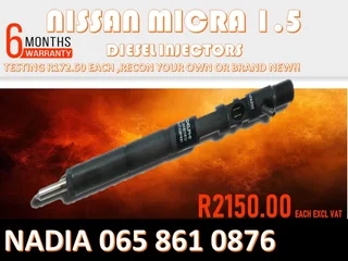 Nissan Micra 1.5 Diesel Injectors For Sale Or The Same Day Recon