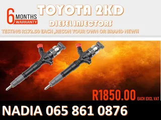Toyota 2kd Diesel Injectors For Sale Or The Same Day Recon