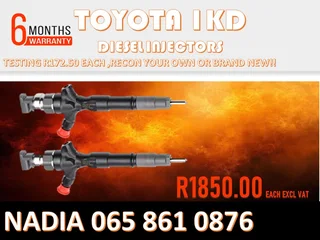 Toyota 1kd Diesel Injectors For Sale Or The Same Day Recon