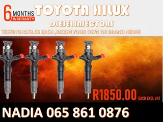 Toyota Hilux Diesel Injectors For Sale Or The Same Day Recon
