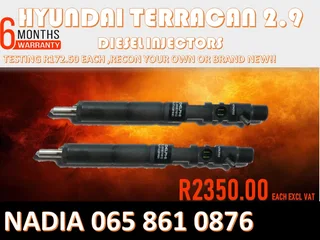 Hyundai Terrican 2.9 Diesel Injectors For Sale Or The Same Day Recon