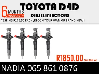 Toyota D4d Diesel Injectors For Sale Ot Recon The Same Day